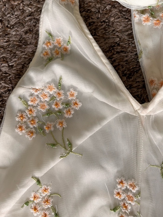 Free People Embroidered Holding On Convertible Maxi Halter Dress XS - Picture 6 of 7